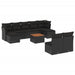 Set canapele de grădină cu perne, 10 piese, negru, poliratan - WALTI WALTI