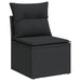 Set canapele de grădină cu perne, 7 piese, negru, poliratan - WALTI WALTI
