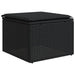Set mobilier de grădină cu perne, 6 piese, negru, poliratan - WALTI WALTI