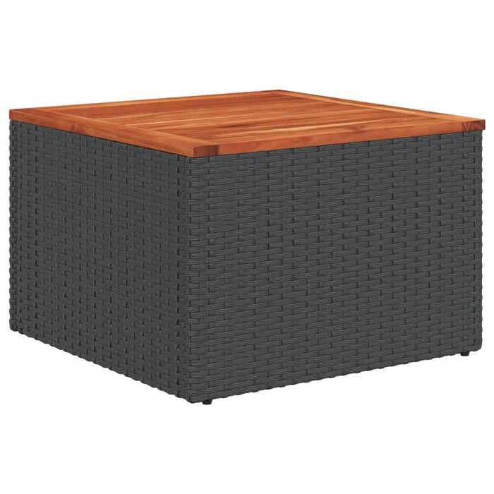 Set mobilier de grădină cu perne, 5 piese, negru, poliratan - WALTI WALTI