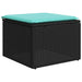 Set canapele de grădină cu 10 piese și perne, poliratan negru - WALTI WALTI