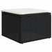 Set mobilier de grădină cu perne, 9 piese, negru, poliratan - WALTI WALTI