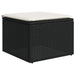Set mobilier de grădină cu perne, 9 piese, negru, poliratan - WALTI WALTI