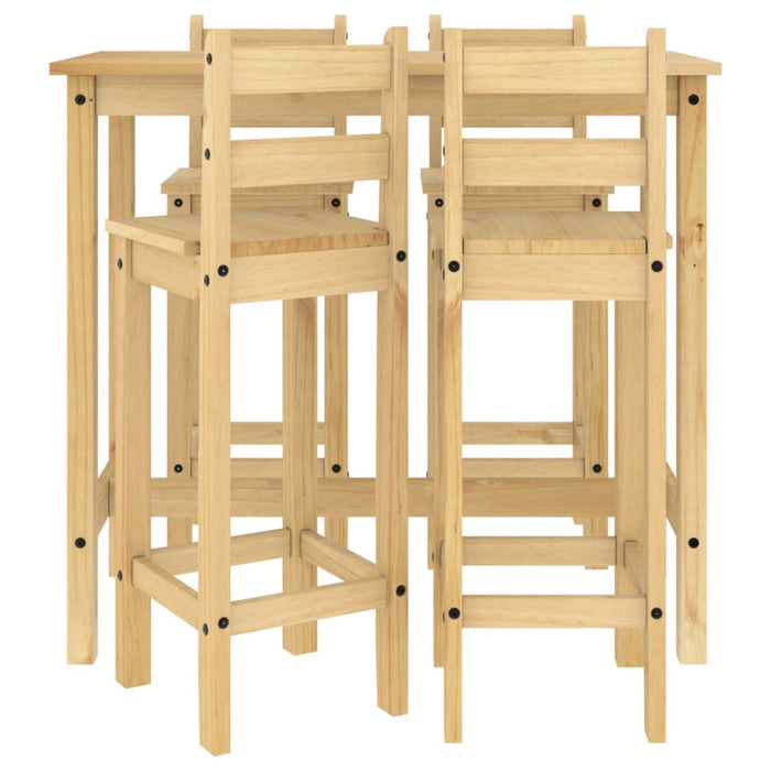 Set mobilier de bar, 5 piese, lemn masiv de pin - WALTI WALTI