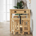 Set mobilier de bar, 5 piese, lemn masiv de pin - WALTI WALTI