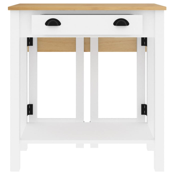 Set mobilier de bar, 5 piese, alb, lemn masiv de pin - WALTI WALTI
