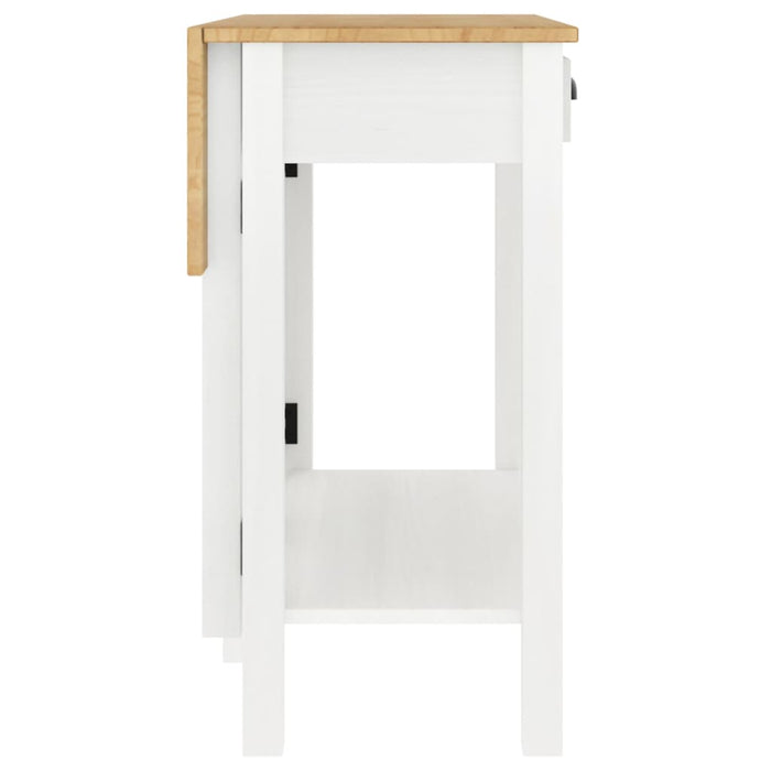 Set mobilier de bar, 5 piese, alb, lemn masiv de pin - WALTI WALTI