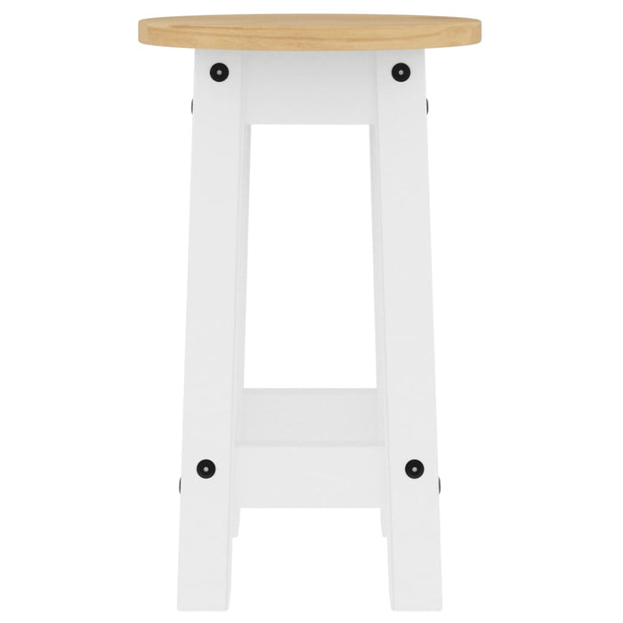 Set mobilier de bar, 5 piese, alb, lemn masiv de pin - WALTI WALTI