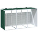 Depozit pubele cu roți triple, verde, 216x81x115 cm, oțel - WALTI WALTI