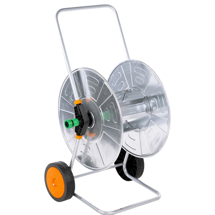 Cărucior cu tambur pentru furtun 110 m 1/2" sau 80 m 3/4", oțel - WALTI WALTI