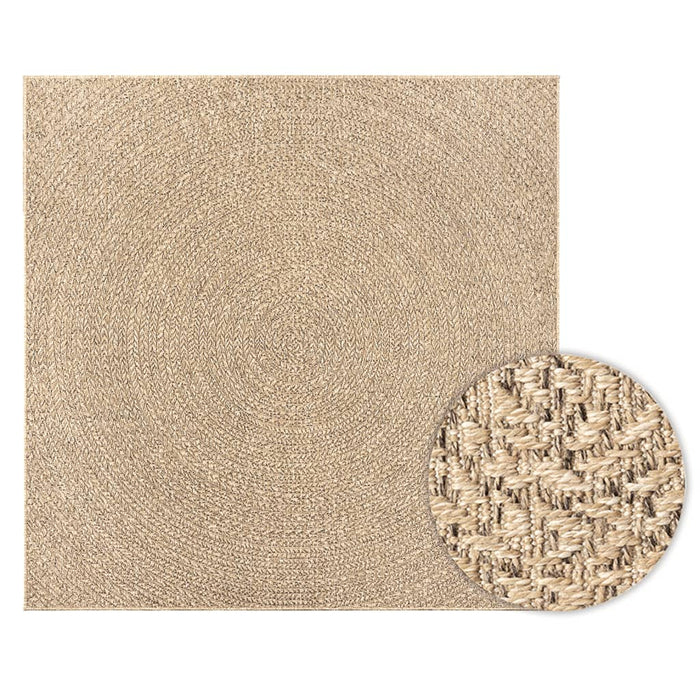 Covor ZIZUR aspect iută, 120x120cm, pentru interior și exterior - WALTI WALTI