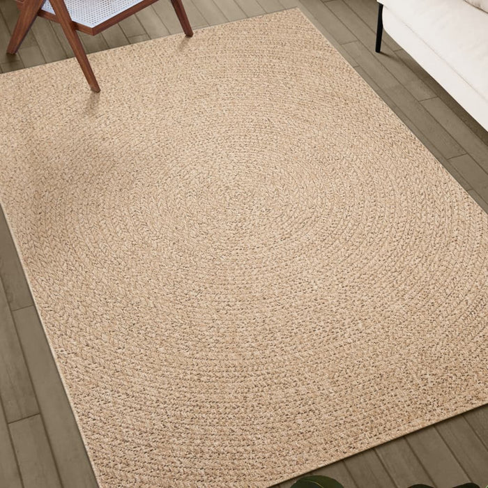 Covor ZIZUR aspect iută, 120x120cm, pentru interior și exterior - WALTI WALTI