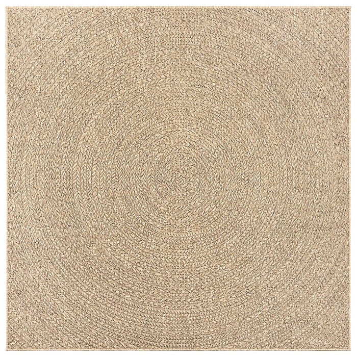 Covor ZIZUR aspect iută, 120x120cm, pentru interior și exterior - WALTI WALTI