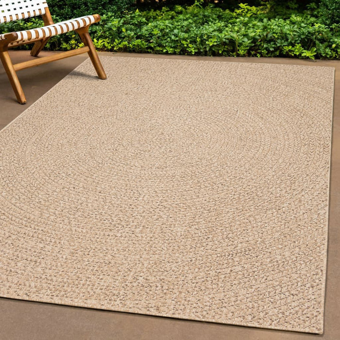Covor ZIZUR aspect iută, 120x120cm, pentru interior și exterior - WALTI WALTI
