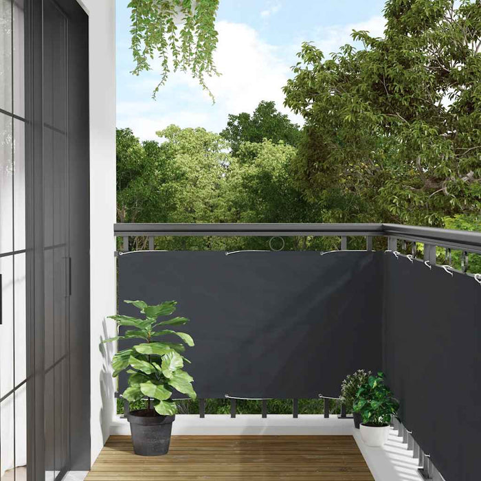 Paravan de balcon, antracit, 600x75 cm, PVC WALTI