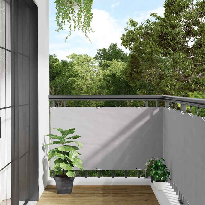 Paravan de balcon, gri, 600x90 cm, PVC - WALTI WALTI