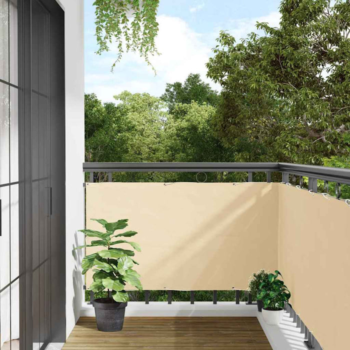 Paravan de balcon, crem, 300x120 cm, PVC - WALTI WALTI