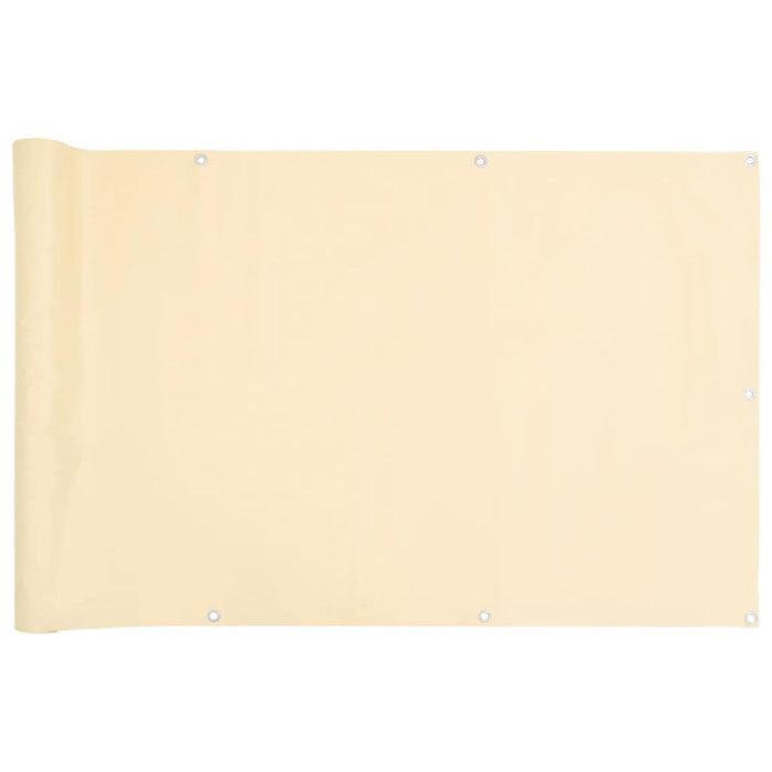 Paravan de balcon, crem, 400x120 cm, PVC - WALTI WALTI