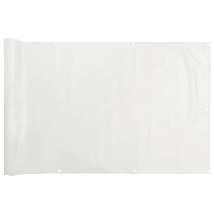 Paravan de balcon, alb, 400x120 cm, PVC - WALTI WALTI