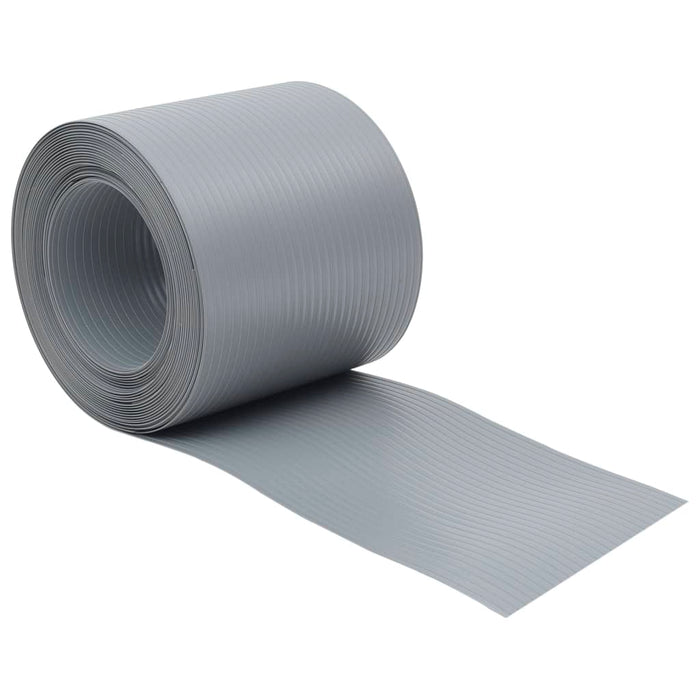 Paravane de grădină, 10 buc., gri, 252,5x19 cm, PVC - WALTI WALTI
