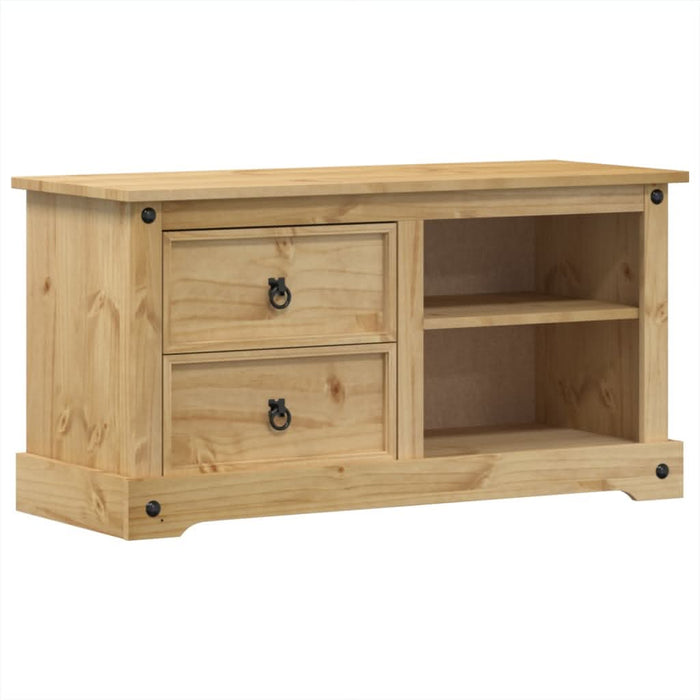 Dulap TV „Corona”, 100x40x52 cm, lemn masiv de pin - WALTI WALTI