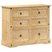 Dulap cu sertare „Corona”, 110x43x91 cm, lemn masiv de pin - WALTI WALTI