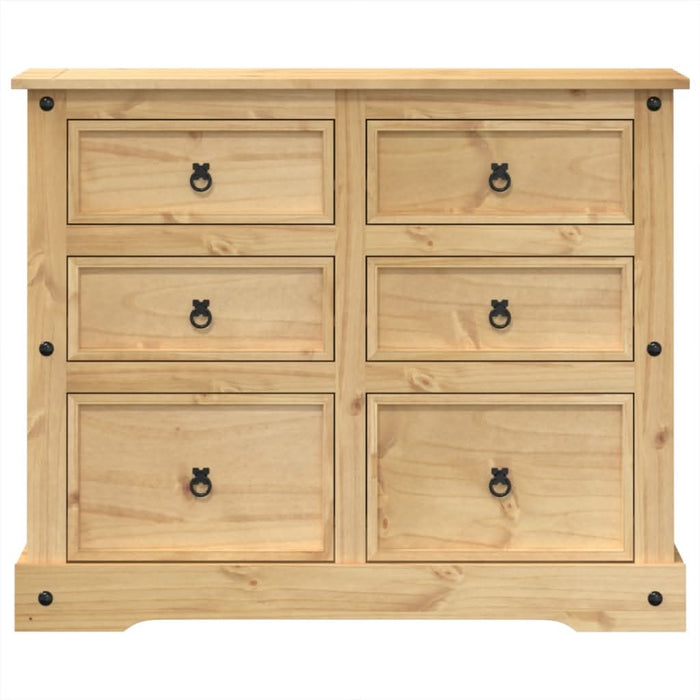 Dulap cu sertare „Corona”, 110x43x91 cm, lemn masiv de pin - WALTI WALTI