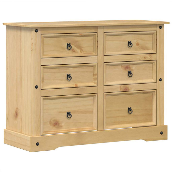 Dulap cu sertare „Corona”, 112x48x91 cm, lemn masiv de pin - WALTI WALTI