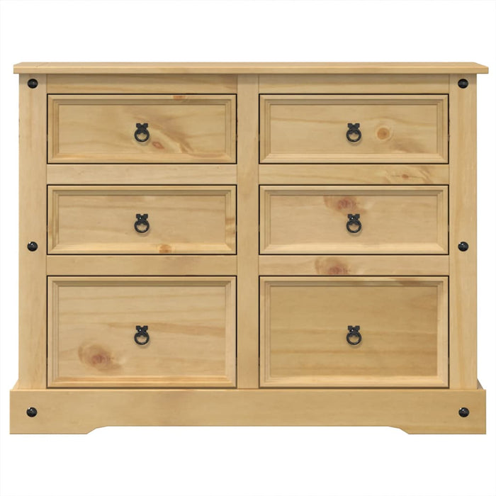 Dulap cu sertare „Corona”, 112x48x91 cm, lemn masiv de pin - WALTI WALTI