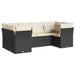 Set mobilier de grădină cu perne, 6 piese, negru, poliratan - WALTI WALTI