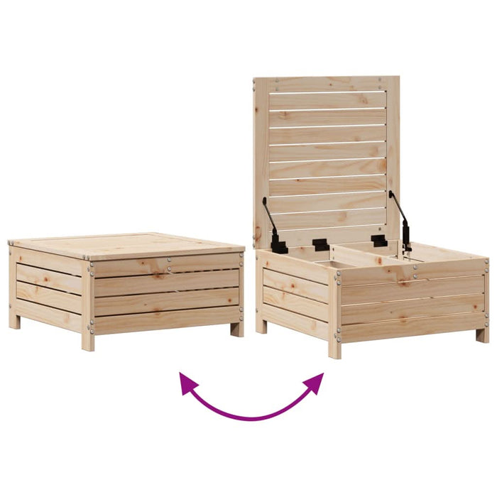 Set mobilier de grădină cu perne, 8 piese, lemn masiv de pin - WALTI WALTI