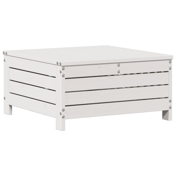 Set mobilier de grădină cu perne, 6 piese, alb, lemn masiv pin WALTI