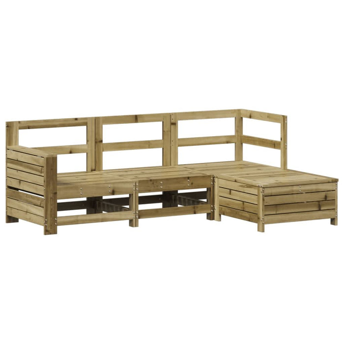 Set canapele de grădină, 4 piese, lemn de pin tratat - WALTI WALTI