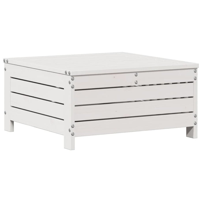 Set mobilier de grădină cu perne, 6 piese, alb, lemn masiv pin - WALTI WALTI