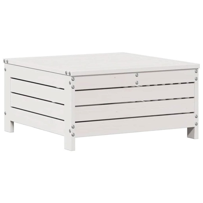 Set mobilier grădină cu perne 5 piese alb lemn masiv de pin - WALTI WALTI