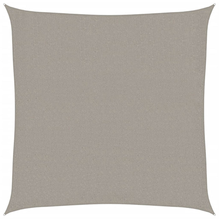 Pânză parasolar, gri deschis, 3,6x3,6 m, pătrat, 160 g/m², HDPE WALTI