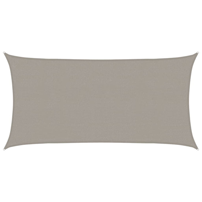 Pânză parasolar gri deschis dreptunghiular 2,5x5m HDPE 160 g/m² WALTI