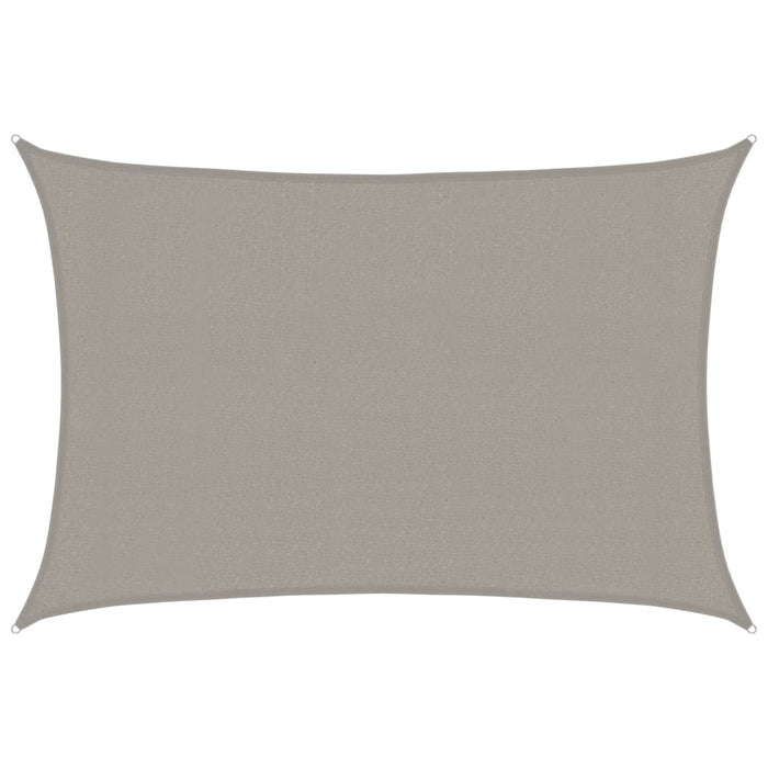 Pânză parasolar gri deschis dreptunghiular 3x4 m HDPE 160 g/m² - WALTI WALTI