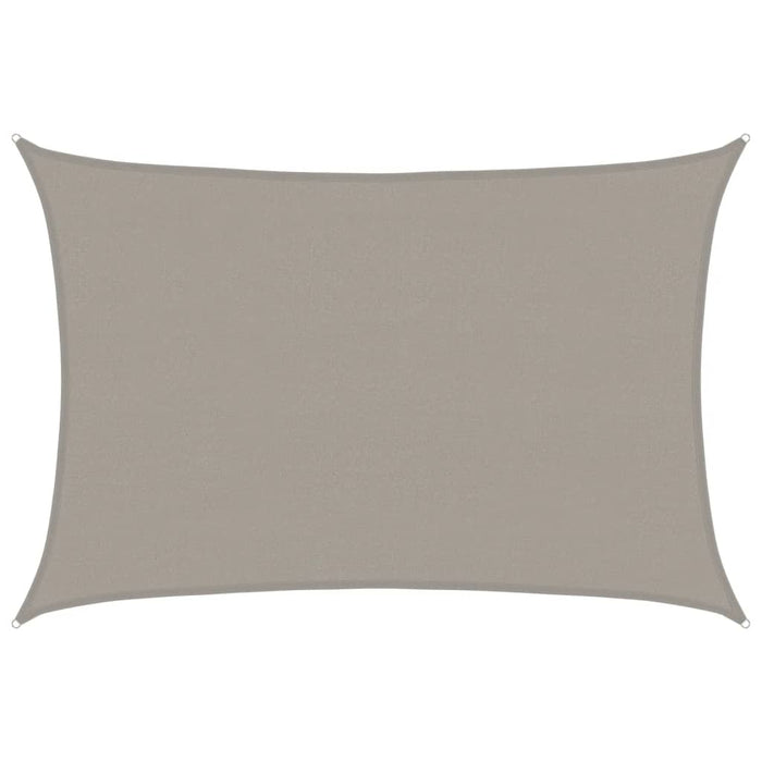 Pânză parasolar gri deschis dreptunghiular 4x6 m HDPE 160 g/m² WALTI