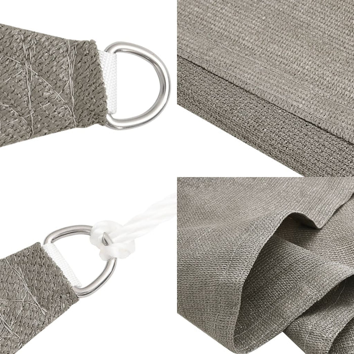 Pânză parasolar, gri deschis, 4/5x3 m, HDPE, 160 g/m², trapez - WALTI WALTI