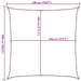 Pânză parasolar, nisipiu, 5x5 m, pătrat, 160 g/m², HDPE - WALTI WALTI