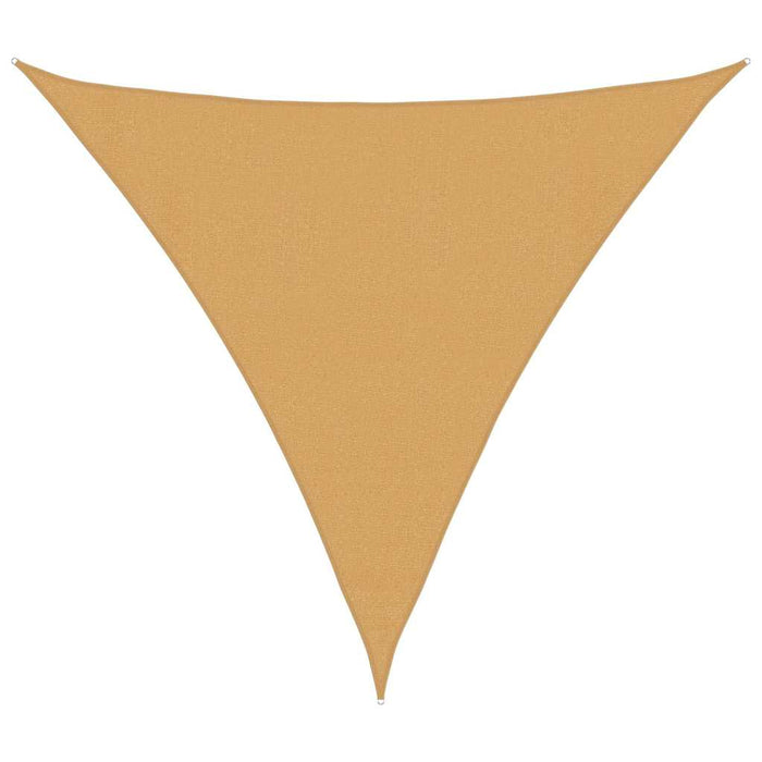 Pânză parasolar nisipiu triunghiular 3,6x3,6x3,6m HDPE 160 g/m² - WALTI WALTI