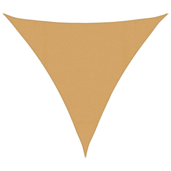Pânză parasolar nisipiu triunghiular 4,5x4,5x4,5m HDPE 160 g/m² WALTI