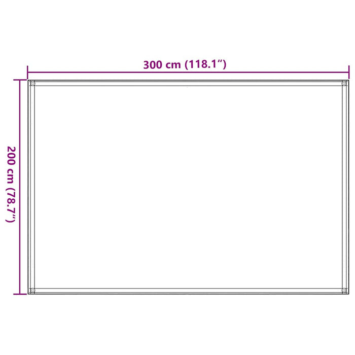 Covor pentru cort, verde deschis, 200x300 cm, HDPE - WALTI WALTI