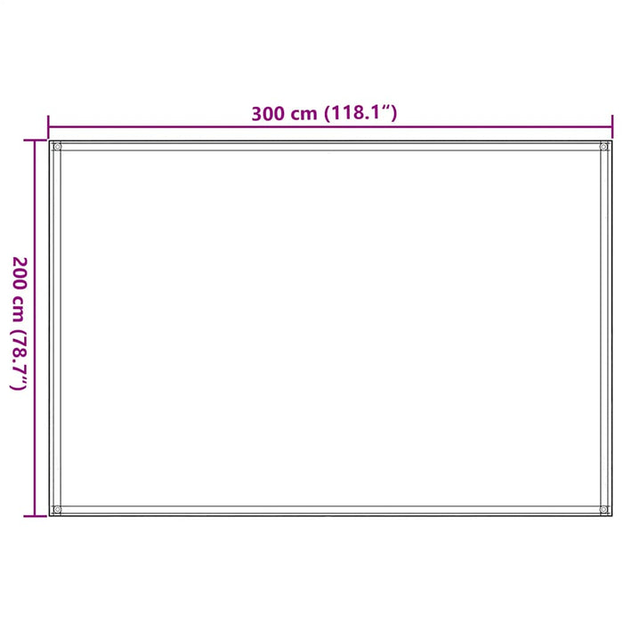 Covor pentru cort, nisipiu, 200x300 cm, HDPE WALTI