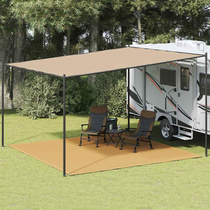 Covor pentru cort, nisipiu, 400x400 cm, HDPE - WALTI WALTI