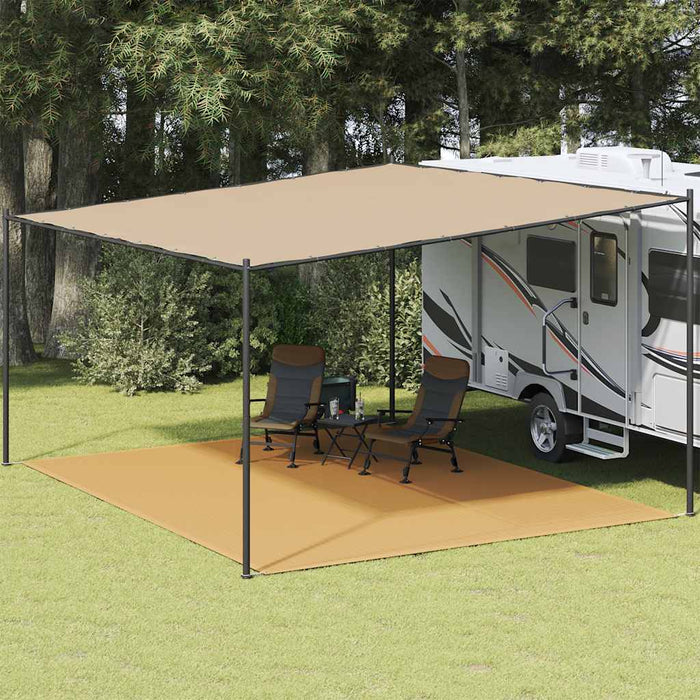 Covor pentru cort, nisipiu, 400x500 cm, HDPE - WALTI WALTI