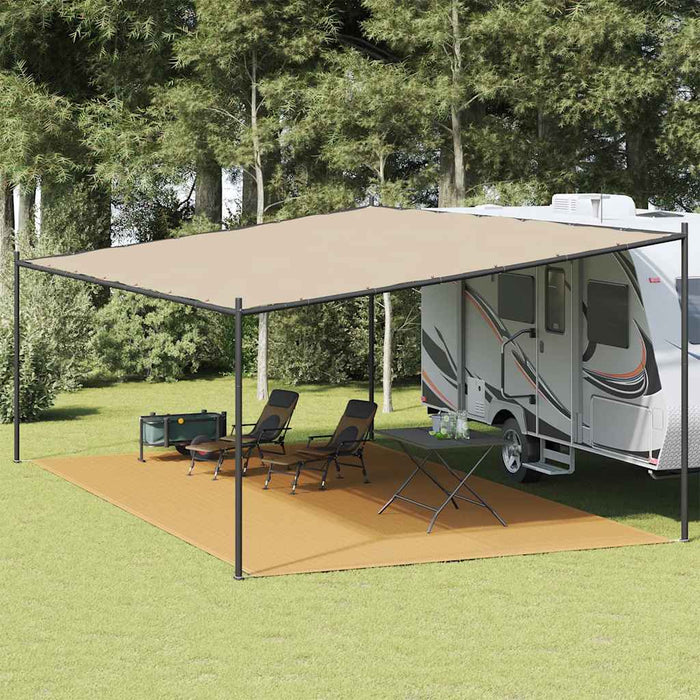 Covor pentru cort, nisipiu, 400x800 cm, HDPE WALTI