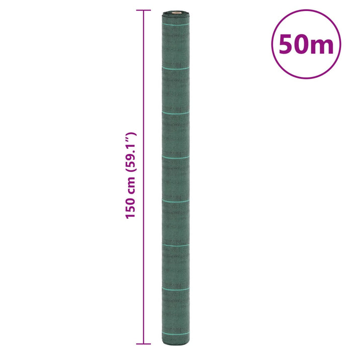 Membrană antiburuieni, verde, 1,5x50 m, PP - WALTI WALTI