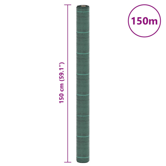 Membrană antiburuieni, verde, 1,5x150 m, PP - WALTI WALTI